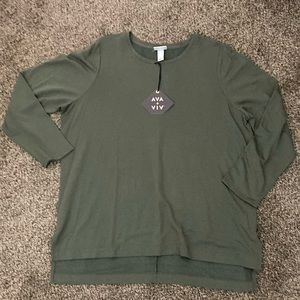 AVA & VIV 3/4 Sleeve Top
